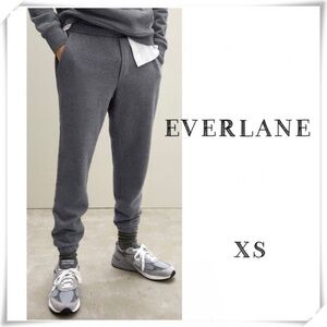 EVERLANE Fleece The Track Pant Joggers Heather Gray Size XS New with Tag